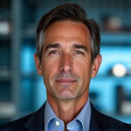 Retrato de Carlos Vallejo, economista e investigador en desarrollo sostenible, en un entorno de biblioteca.