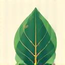 Hoja verde con engranajes y un símbolo de dólar, representando finanzas sostenibles (ESG).
