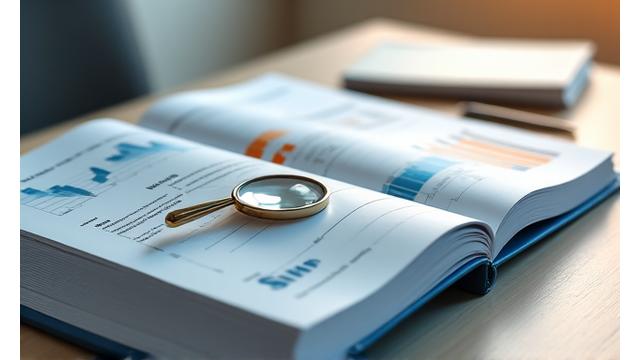 Libro abierto con gráficos financieros, simbolizando una guía de inversión.