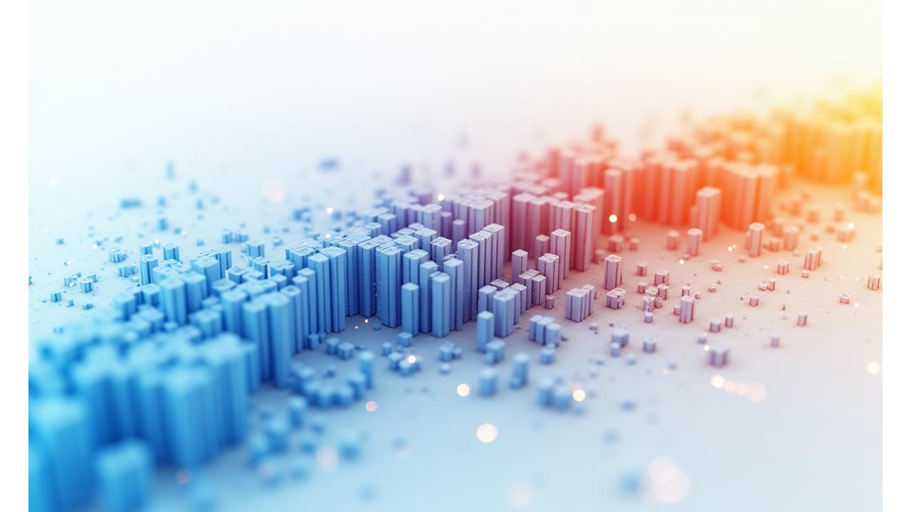 Una matriz de correlación de datos financieros con colores de mapa de calor, mostrando interconexiones entre diferentes activos como acciones, bonos y commodities.