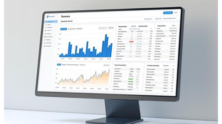 Interfaz de usuario de un dashboard financiero con gráficos de líneas y barras mostrando datos de mercados latinoamericanos con códigos de divisas y nombres de índices.