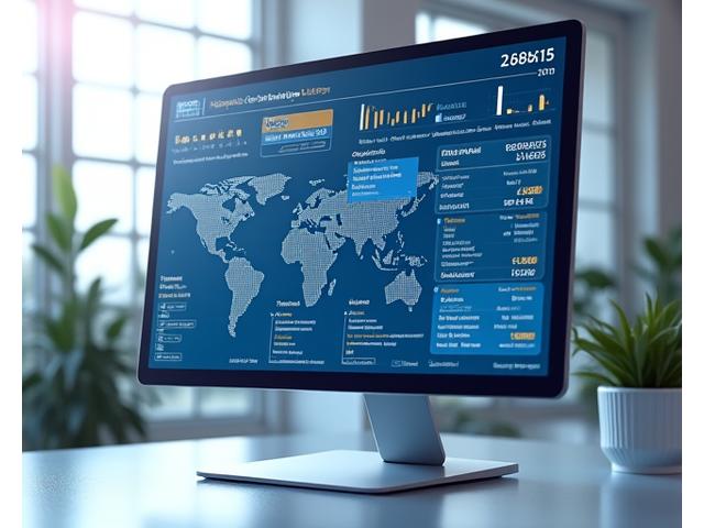 Representación visual de un dashboard de alertas regulatorias con gráficos y notificaciones.